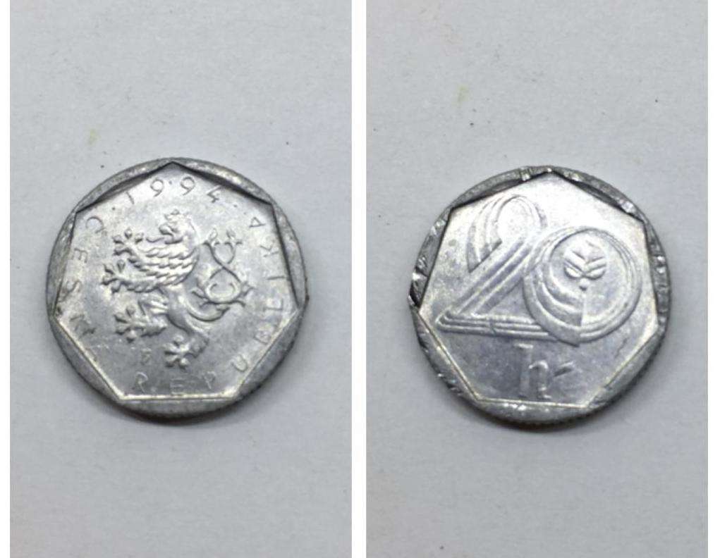монета 20 геллеров