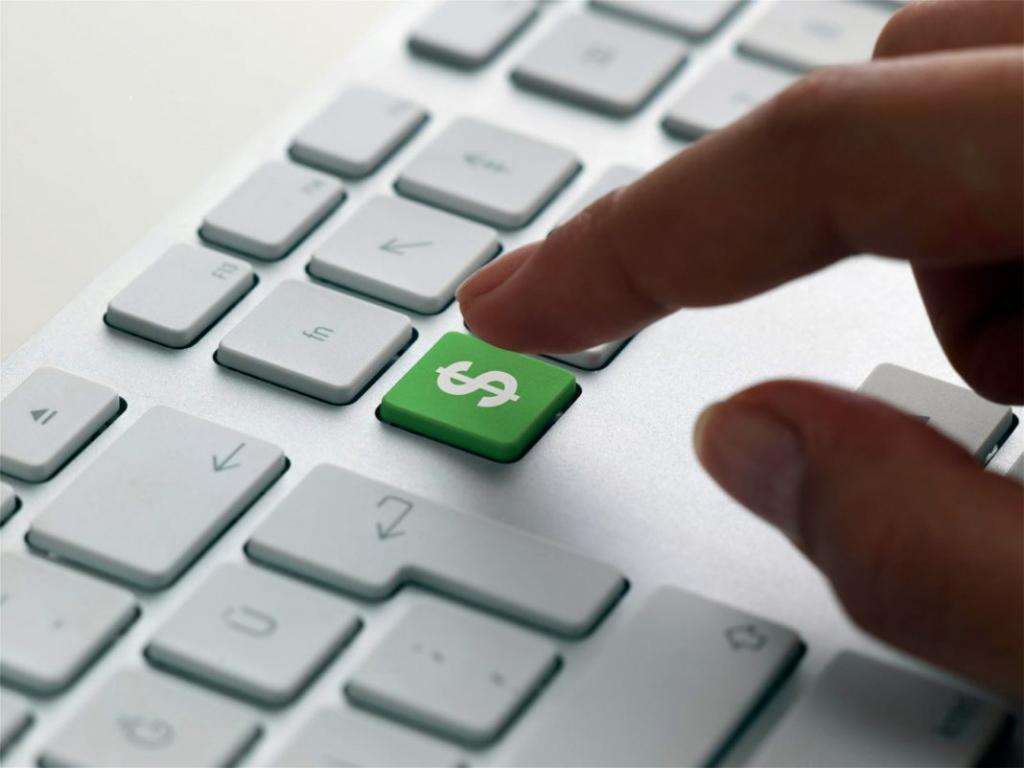 кнопка на компьютере с изображением доллара